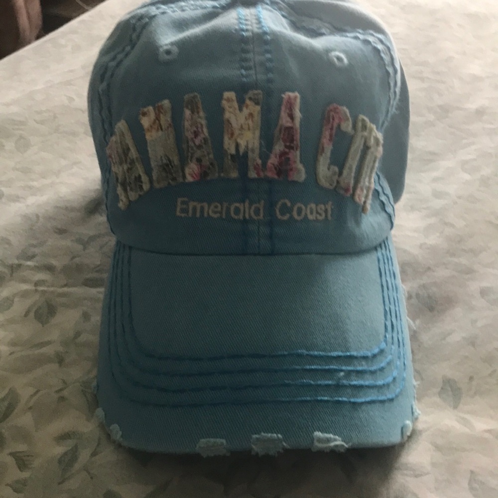 Blue denim Ladies Cap Panama City logo one size